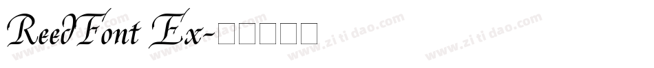 ReedFont Ex字体转换